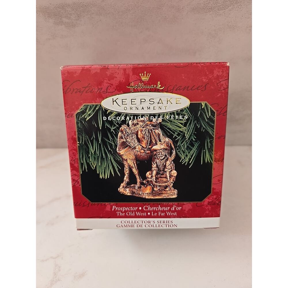 1999 Hallmark Keepsake Prospector The Old West Decor Collector's Series Ornament